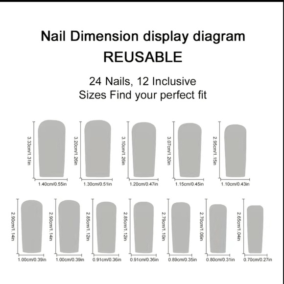 24 pc Spider-Man style press on nails - Picture 3 of 4